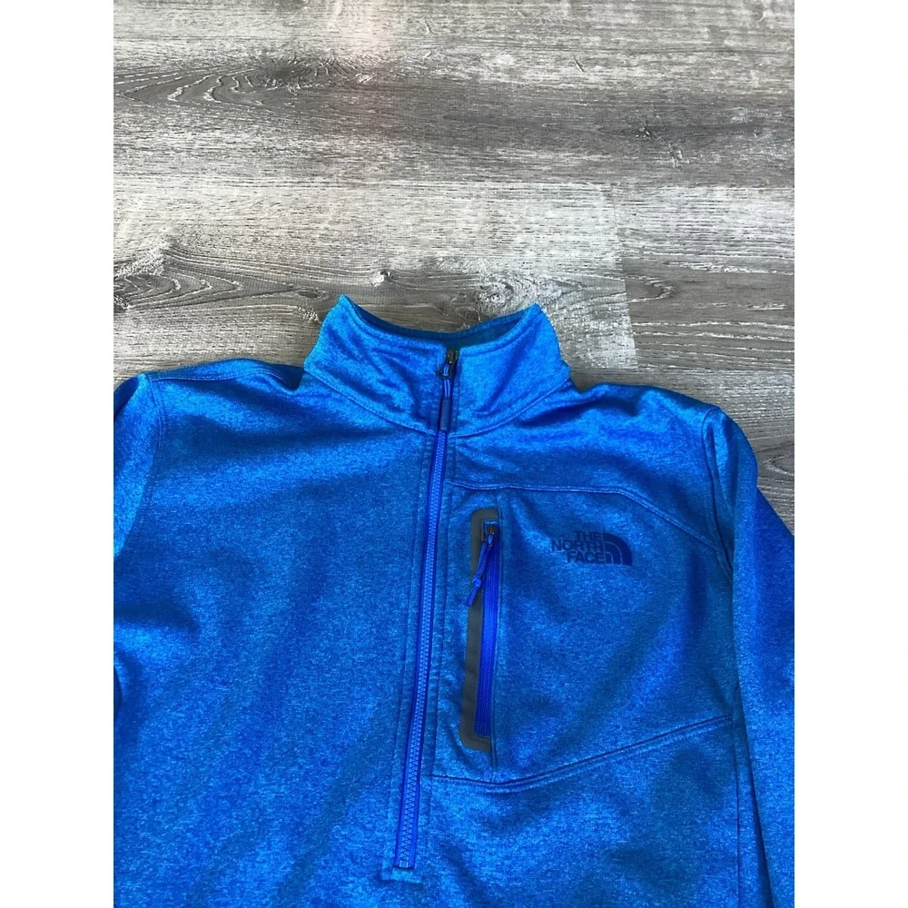 The North Face Mens 1/4 Zip Pullover Size Medium M Blue Sweatshirt Sweater